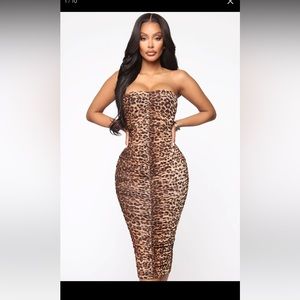 *Worn Only Once* Fashion Nova • Leopard Print Mini Dress • Size 1X